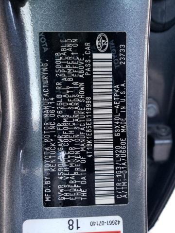 4T1BK1EB5EU119998 - 2014 TOYOTA AVALON BASE 灰色 照片 12