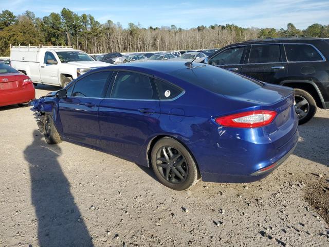 3FA6P0H75GR198839 - 2016 FORD FUSION SE BLUE photo 2