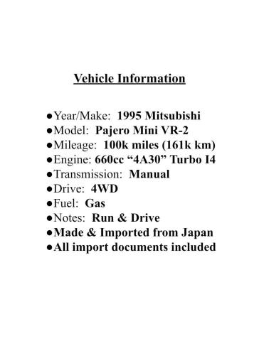 H56A0086439 - 1995 MITSUBISHI PAJERO GREEN photo 9