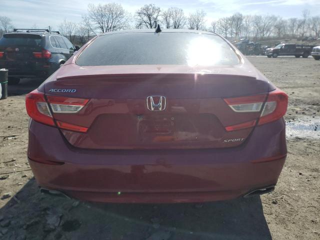 1HGCV1F32KA020609 - 2019 HONDA ACCORD SPORT RED photo 6