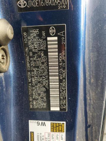 JTKDE167890295707 - 2009 TOYOTA SCION TC 蓝色 照片 12