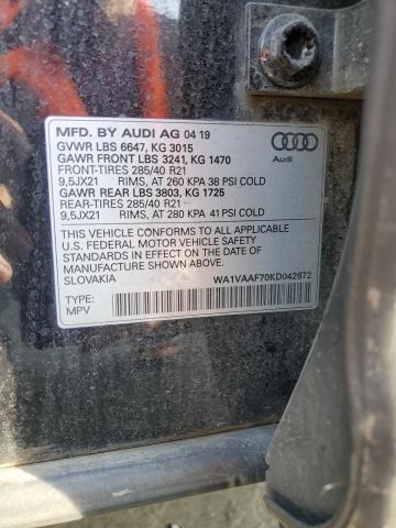 WA1VAAF70KD042672 - 2019 AUDI Q7 PRESTIGE 黑色 照片 13