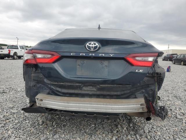 4T1C11AK5MU578363 - 2021 TOYOTA CAMRY LE BLUE photo 6
