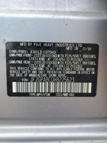 JF2GPABC0H8225623 - 2017 SUBARU CROSSTREK PREMIUM 银色 照片 14