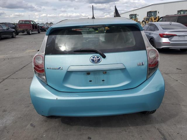 JTDKDTB3XC1027047 - 2012 TOYOTA PRIUS C TEAL photo 6
