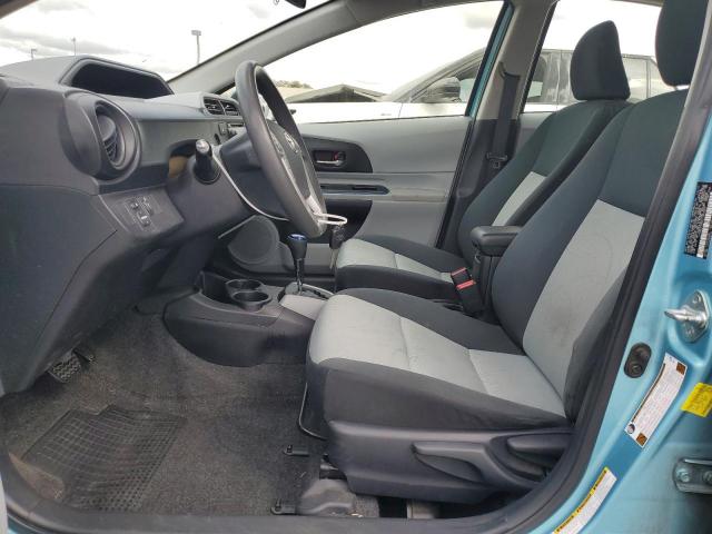 JTDKDTB3XC1027047 - 2012 TOYOTA PRIUS C TEAL photo 7