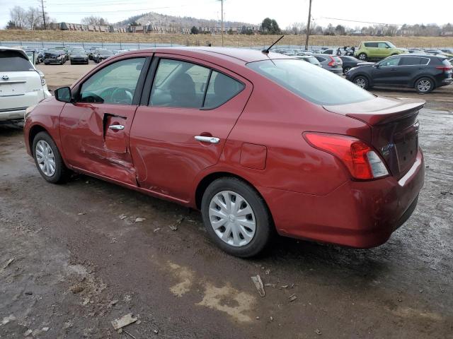 3N1CN7AP5KL861556 - 2019 NISSAN VERSA S RED photo 2