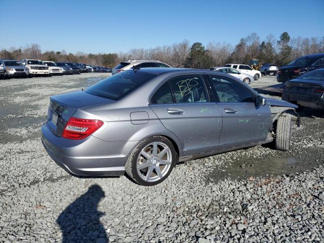 WDDGF4HB8EA954321 - 2014 MERCEDES-BENZ C 250 GRAY photo 3