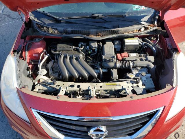 3N1CN7AP7DL867961 - 2013 NISSAN VERSA S RED photo 11