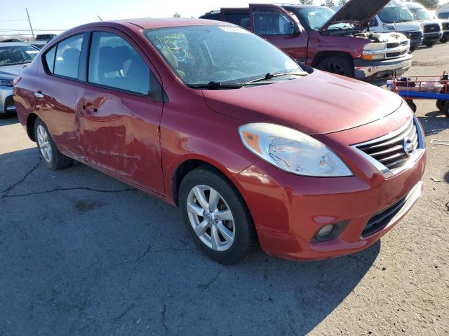 3N1CN7AP7DL867961 - 2013 NISSAN VERSA S RED photo 4