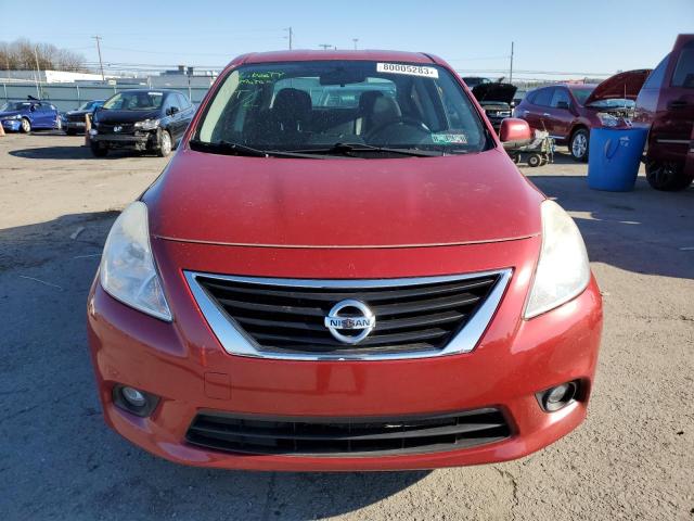 3N1CN7AP7DL867961 - 2013 NISSAN VERSA S RED photo 5