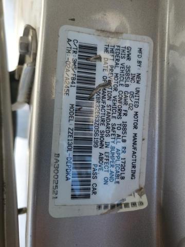 1NXBR32E63Z056199 - 2003 TOYOTA COROLLA CE Gümüş fotoğraf 12