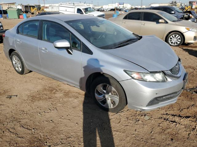 19XFB2F50FE098868 - 2015 HONDA CIVIC LX SILVER photo 4