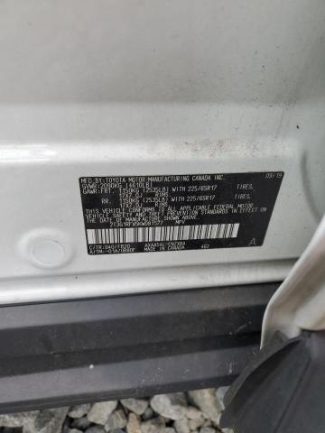 2T3G1RFV5KW081577 - 2019 TOYOTA RAV4 LE Білий фото 13