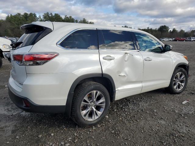 5TDBKRFH8FS148715 - 2015 TOYOTA HIGHLANDER LE WHITE photo 3