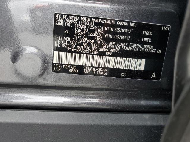 2T3P1RFV5SC492964 - 2025 TOYOTA RAV4 XLE CHARCOAL photo 13