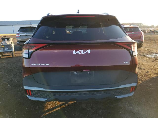 5XYK7CAF5PG083843 - 2023 KIA SPORTAGE X-PRO BURGUNDY photo 6