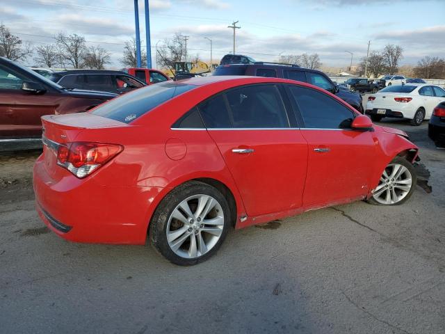 1G1PG5SB3F7148254 - 2015 CHEVROLET CRUZE LTZ RED photo 3