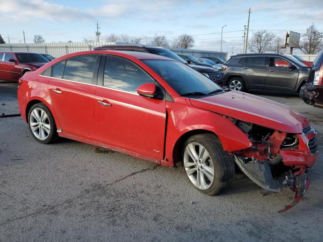 1G1PG5SB3F7148254 - 2015 CHEVROLET CRUZE LTZ RED photo 4