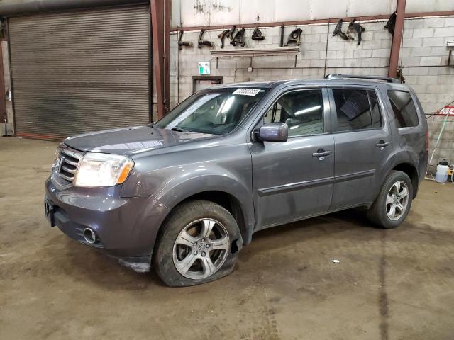 5FNYF4H62FB505002 - 2015 HONDA PILOT EXL GRAY photo 1