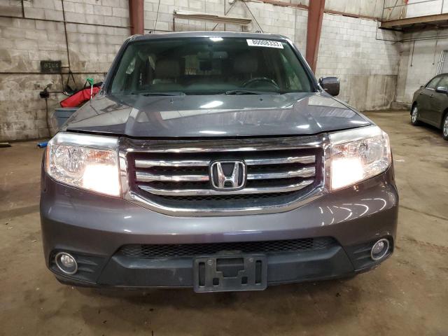 5FNYF4H62FB505002 - 2015 HONDA PILOT EXL GRAY photo 5