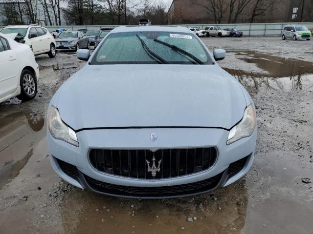 ZAM56RRAXE1097113 - 2014 MASERATI QUATTROPOR S GRAY photo 5