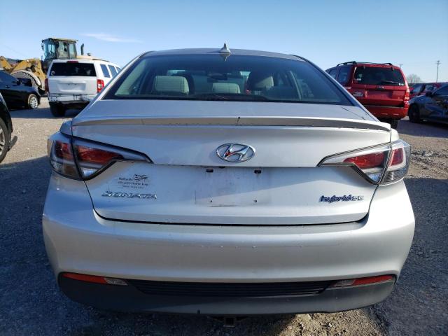 KMHE24L19HA060128 - 2017 HYUNDAI SONATA HYBRID SILVER photo 6