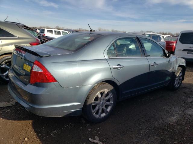 3FAHP0JG8CR202847 - 2012 FORD FUSION SEL BLUE photo 3