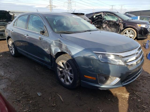 3FAHP0JG8CR202847 - 2012 FORD FUSION SEL BLUE photo 4