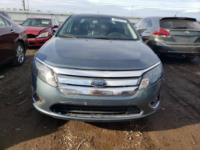 3FAHP0JG8CR202847 - 2012 FORD FUSION SEL BLUE photo 5