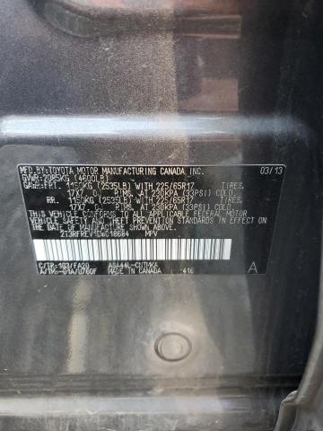 2T3RFREV1DW018684 - 2013 TOYOTA RAV4 XLE 灰色 照片 13