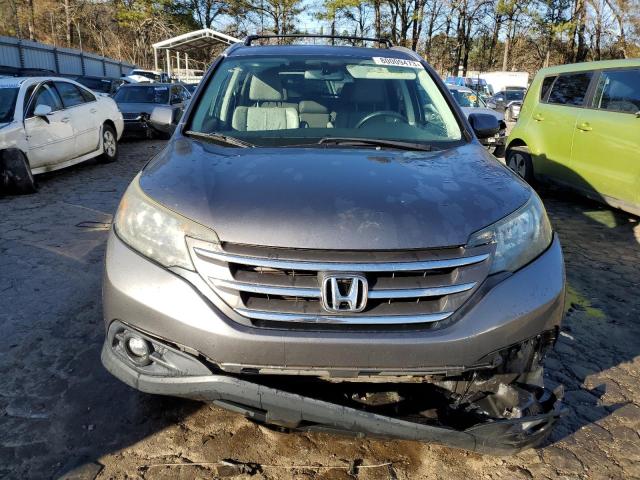 2HKRM3H72EH526672 - 2014 HONDA CR-V EXL GRAY photo 5