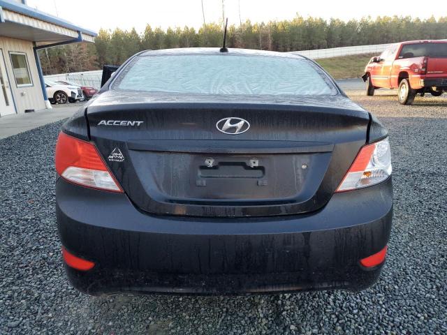 KMHCT4AE2CU054253 - 2012 HYUNDAI ACCENT GLS BLACK photo 6