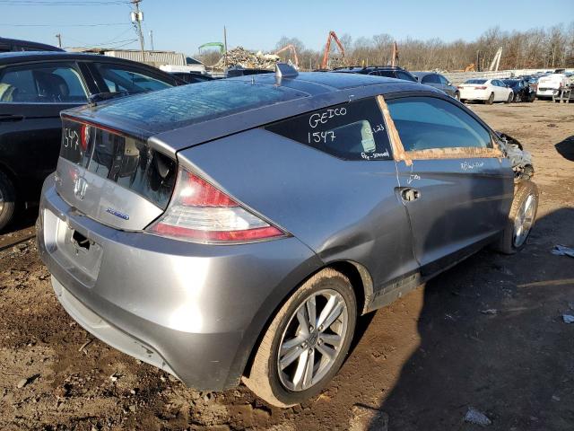 JHMZF1D69BS005018 - 2011 HONDA CR-Z EX GRAY photo 3