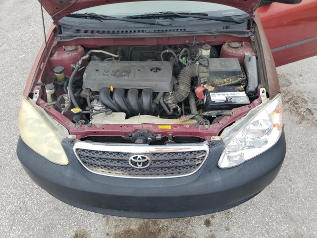 1NXBR32E05Z566356 - 2005 TOYOTA COROLLA CE 勃艮第红 照片 11