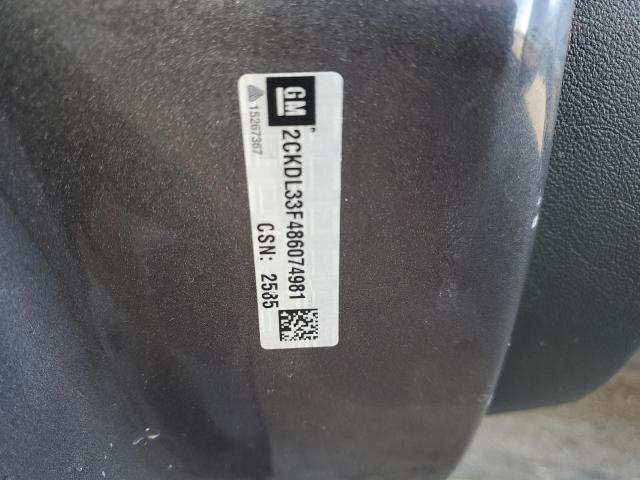 2CKDL33F486074981 - 2008 PONTIAC TORRENT CHARCOAL photo 12