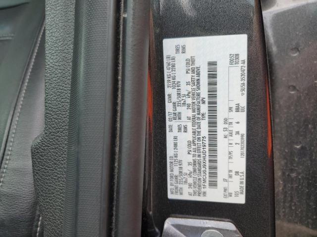 1FMCU0J9XHUD19775 - 2017 FORD ESCAPE TITANIUM GRAY photo 13