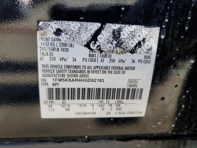 1FM5K8AR4HGD92183 - 2017 FORD EXPLORER POLICE INTERCEPTOR 黑色 照片 13