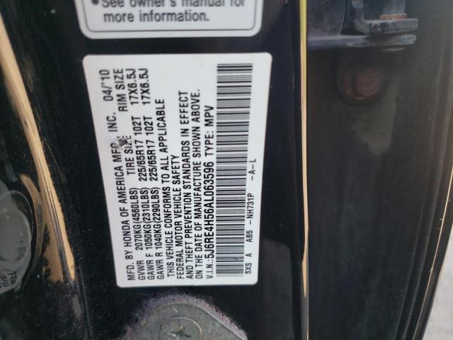 5J6RE4H56AL063596 - 2010 HONDA CR-V EX Siyah fotoğraf 13