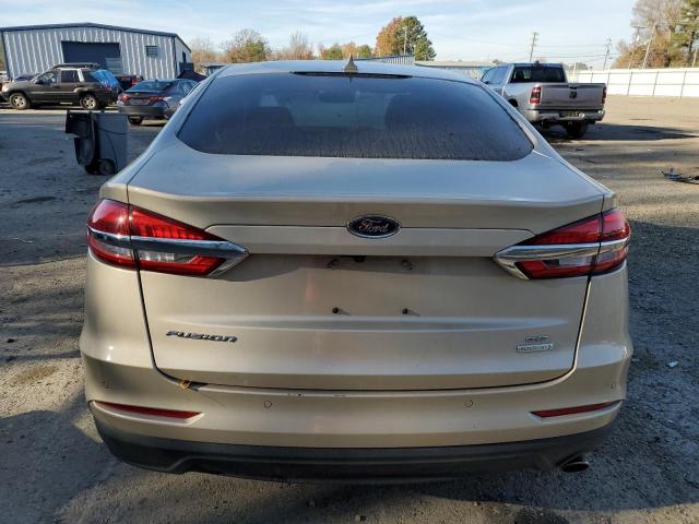 3FA6P0HD4KR203849 - 2019 FORD FUSION SE CREAM photo 6