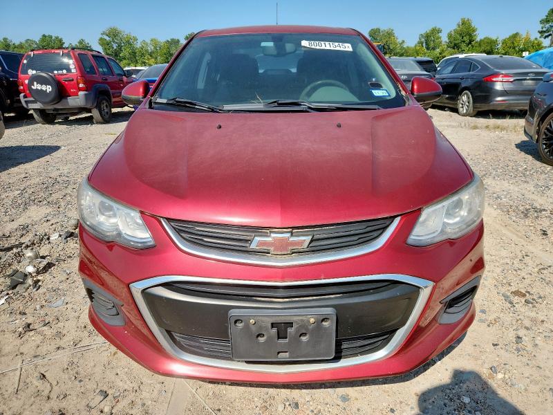 1G1JD5SH5H4123413 - 2017 CHEVROLET SONIC LT BURGUNDY photo 5