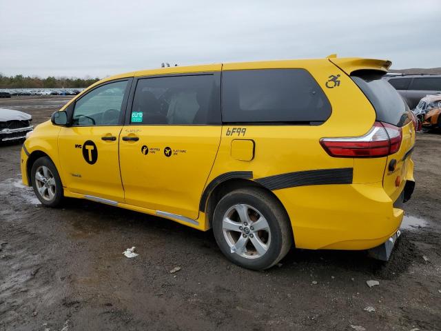 5TDZZ3DC8KS013744 - 2019 TOYOTA SIENNA YELLOW photo 2