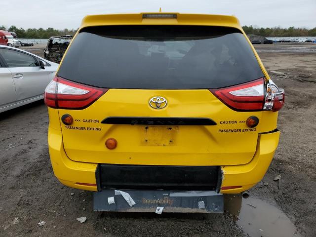 5TDZZ3DC8KS013744 - 2019 TOYOTA SIENNA YELLOW photo 6