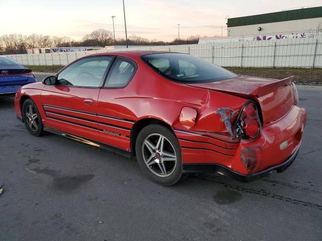 2G1WZ121849395688 - 2004 CHEVROLET MONTE CARL SS SUPERCHARGED RED photo 2