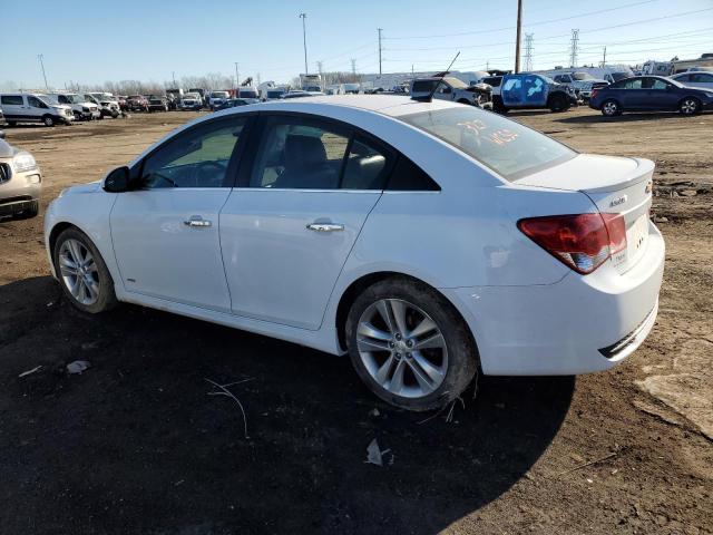 1G1PG5SB8E7178882 - 2014 CHEVROLET CRUZE LTZ WHITE photo 2