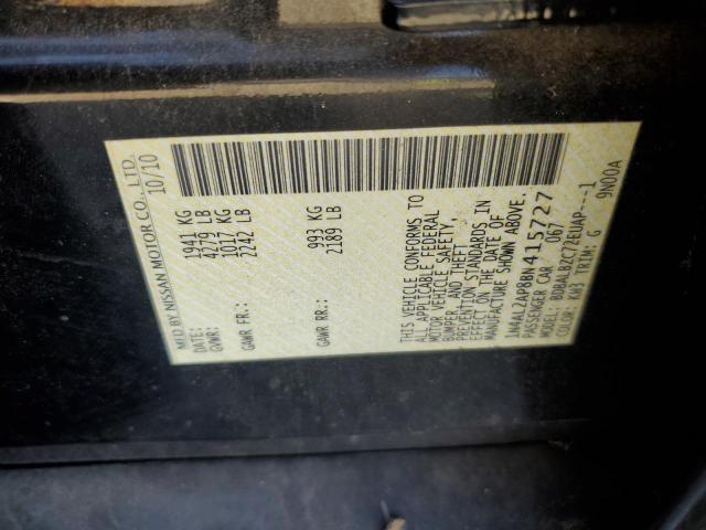 1N4AL2AP8BN415727 - 2011 NISSAN ALTIMA BASE 黑色 照片 12