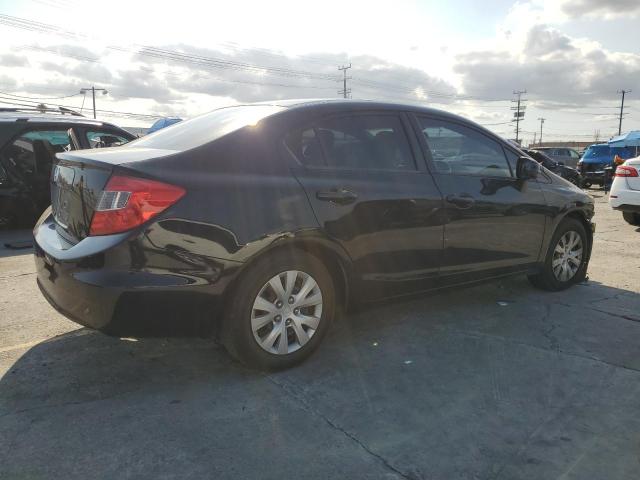 19XFB2F59CE377442 - 2012 HONDA CIVIC LX BLACK photo 3