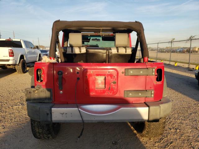 1J4GA39107L113524 - 2007 JEEP WRANGLER X RED photo 6