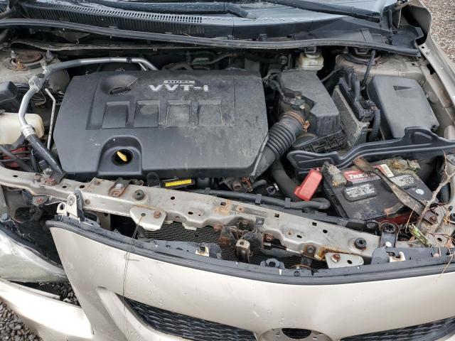 1NXBU4EE0AZ175783 - 2010 TOYOTA COROLLA BASE ბეჟი ფოტო 11