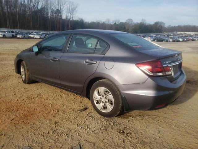 2HGFB2F56EH512286 - 2014 HONDA CIVIC LX GRAY photo 2